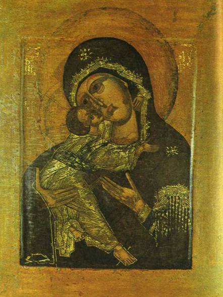 Икона «Богоматерь Владимирская». XVIв. Давид Сирах