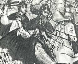 Фрагмент иконы «Битва на Куликовом поле».