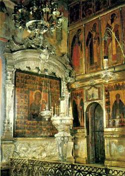 Тихвинская икона Божией Матери в Троицком соборе.