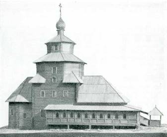 Церковь Казанской Богоматери. 1752. Макет-Реконструкция В. И. Балдина