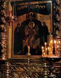 Икона Святой Софии—Премудрости Божией в иконостасе Успенского собора
