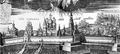 Троицкий монастырь в начале XVIII века. Вид с востока. Гравюра И. Ф. Зубова. 1725
