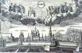 И. Ф. Зубов. Троицкая лавра. Фрагмент гравюры. 1725 год
