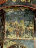 Въезд в Иерусалим. Роспись западного коробового свода Троицкого собора. 1635
